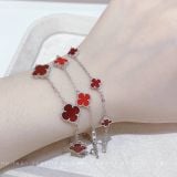  B866 Lắc tay Van đá mã não đỏ 