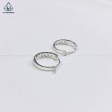  EB010 Bông tại khoen bạc 