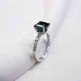  RX590 Nhẫn nữ  Asscher 7*7mm 