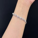  BGX237 Lắc tay halo tròn Chủ mois 4mm 
