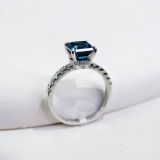  RX590 Nhẫn nữ  Asscher 7*7mm 