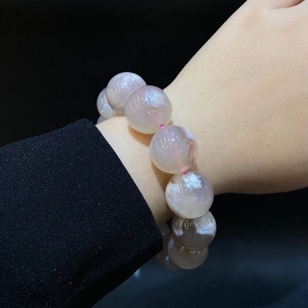  S002 VÒNG ĐÁ MÃ NÃO HOA ANH ĐÀO 