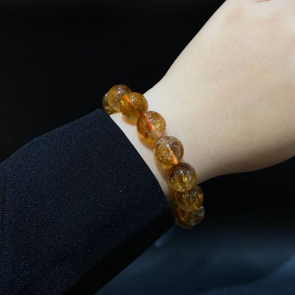  S010 VÒNG ĐÁ THẠCH ANH VÀNG 