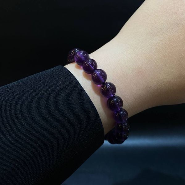  S035 VÒNG ĐÁ THẠCH ANH TÍM TRONG 