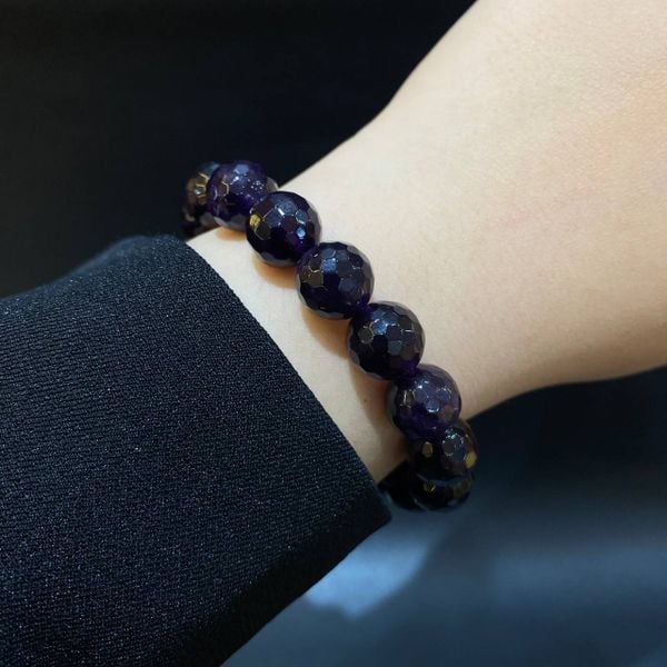  S036 VÒNG THẠCH ANH TÍM MÀI GIÁC 