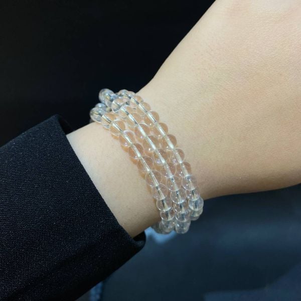  S046 VÒNG ĐÁ THẠCH ANH TRẮNG 