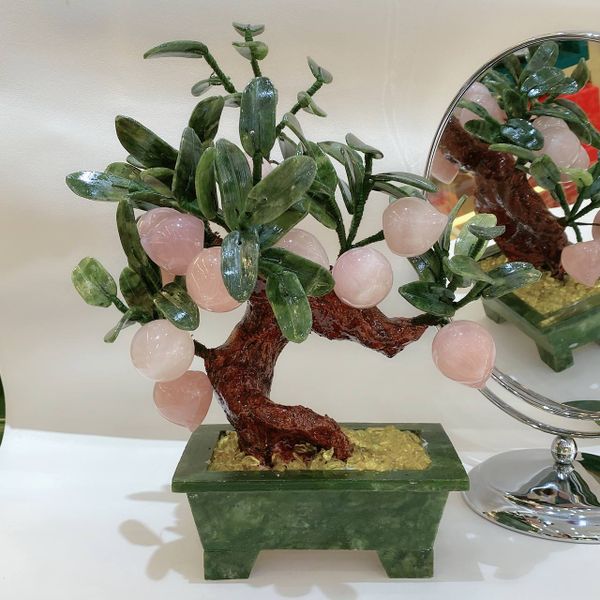  VP015 CÂY ĐÀO THẠCH ANH HỒNG TỰ NHIÊN 