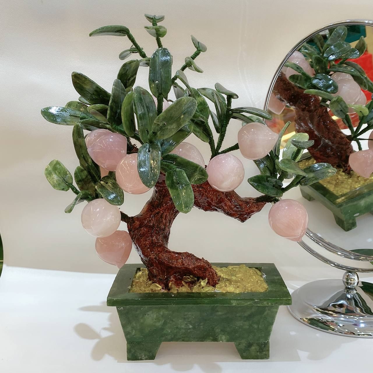  VP015 CÂY ĐÀO THẠCH ANH HỒNG TỰ NHIÊN 