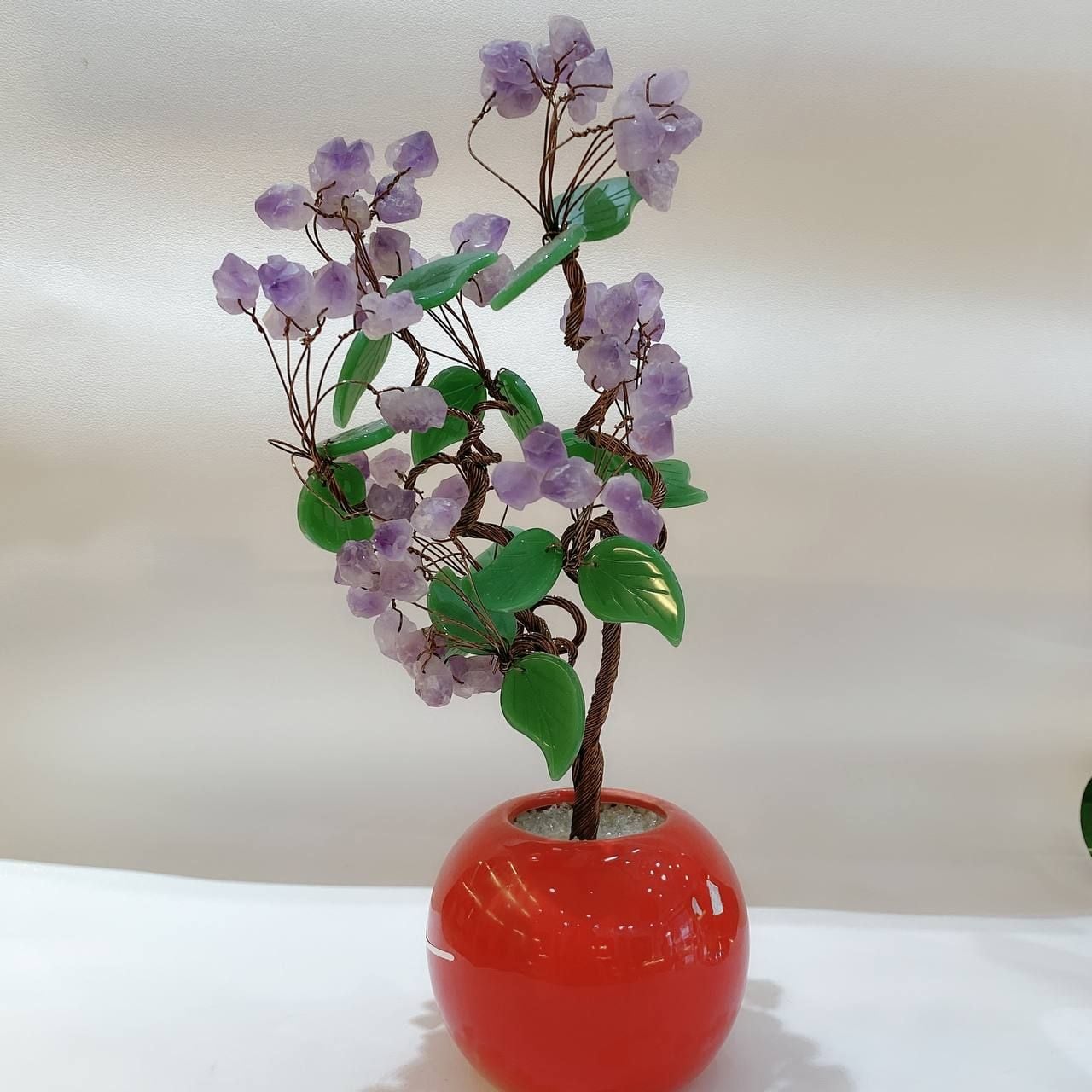  VP017 CÂY TÀI LỘC THẠCH ANH TÍM 28*13 