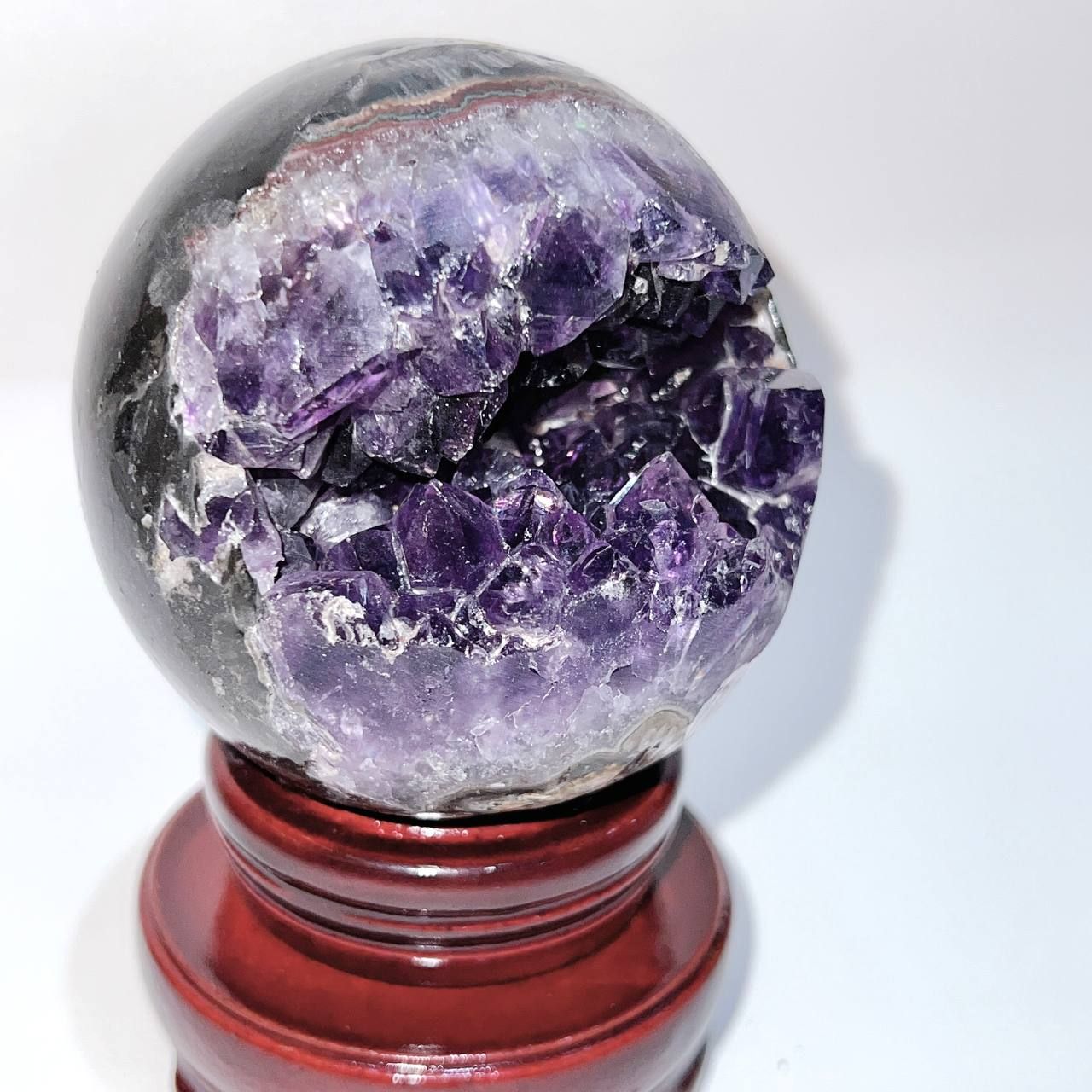  VP018 CẦU HANG ĐÁ THẠCH ANH TÍM TRÒN 