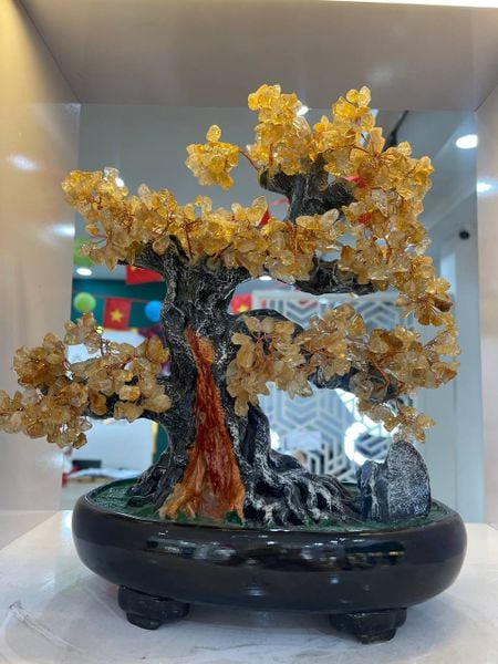  VP021 CÂY TÀI LỘC THẠCH ANH VÀNG 