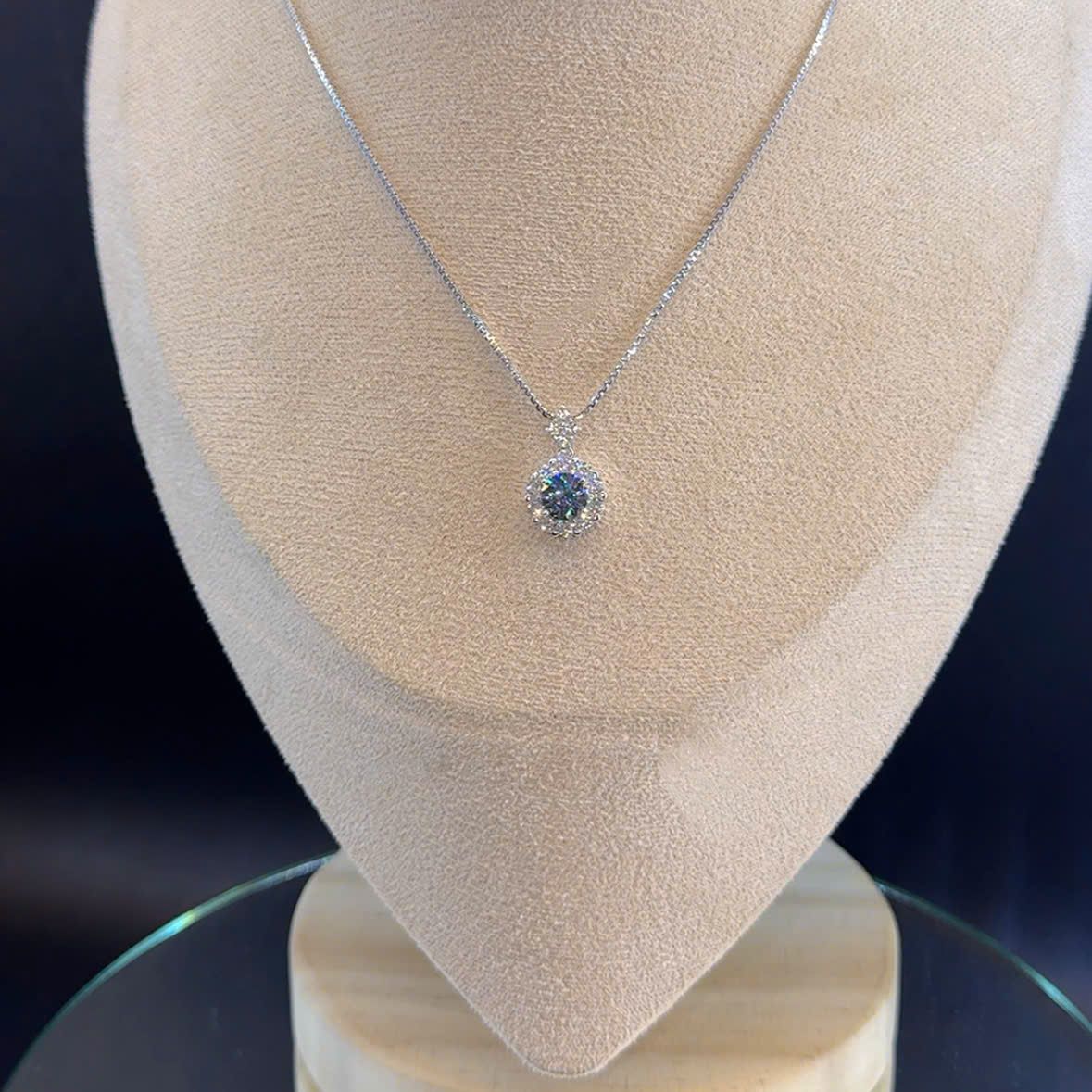  N618 Dây mặt liền chủ MOIS xanh dương 6.5mm (không mã cạnh) 