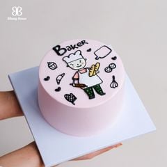 BÁNH KEM HÌNH THỢ LÀM BÁNH