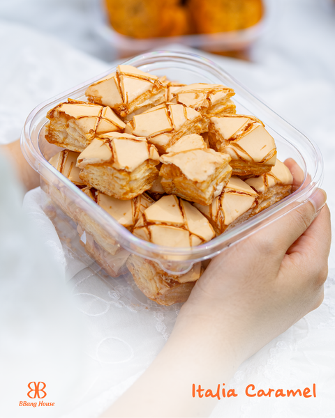 Bánh Italia Caramel ( Bánh xốp)
