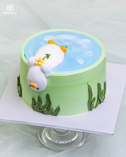 BÁNH KEM HÌNH CON VỊT LƯỜI