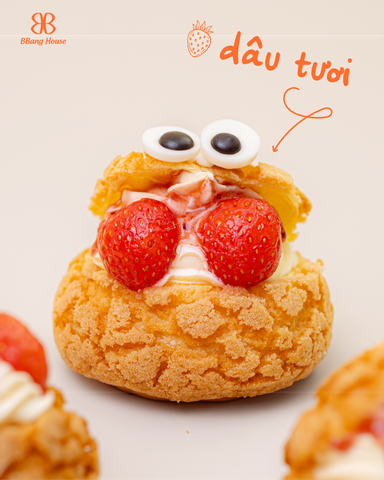  Su kem trái cây ( Vị Dâu) 