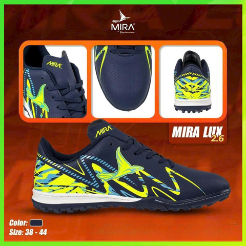  Giày Đá Bóng Chính Hãng Mira Lux 2.6 - XANH NAVY 