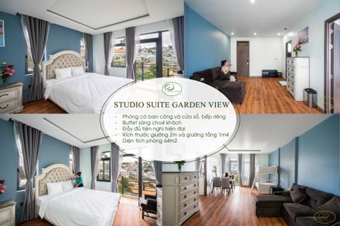 STUDIO SUITE SUPER KING & BUNK BED GARDEN VIEW