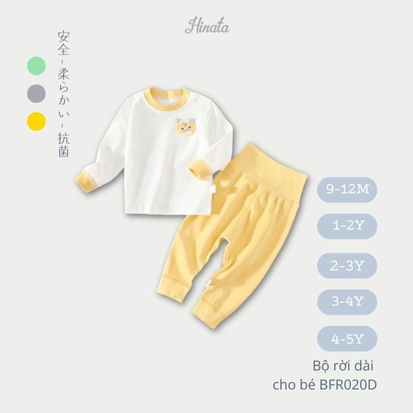  (03 Bộ) Bộ Rời Dài Tay Cho Bé Hinata BFR020D 