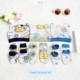  Mũ, Vớ, Bao tay sơ sinh cho bé từ 0-6 tháng Hinata CB01 