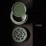  Men Trăng 03G (Bánh) - Hũ cúc hóa rồng gốm Hiên Vân 