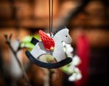  Charm ngựa da thật thủ công 