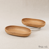  Bát salad gỗ beech oval 