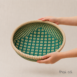  Rổ Tròn Tre Bao La Đan Chặt 