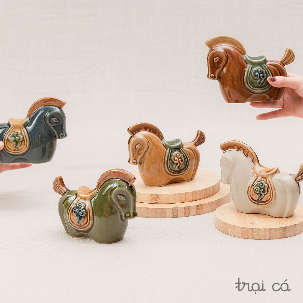  Men Trăng 04G (Bánh) - Ngựa Mây gốm Hiên Vân 