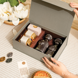  Men Trăng 03G (Bánh+Trà) - Đôi Thanh Mai Trúc Mã gốm Tú Trần 