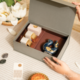  Men Trăng 03G (Bánh+Trà) - Rắn gốm Hiên Vân 