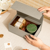  Men Trăng 02G (Bánh) - Hũ trà Trăng Bồng gốm Tú Trần 