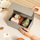 Men Trăng 02G (Bánh+Trà) - Gà miếng cau gốm Hiên Vân 