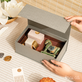  Men Trăng 02G (Bánh+Trà) - Ngựa cổ điển gốm Hiên Vân 
