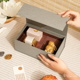  Men Trăng 02G (Bánh+Trà) - Thỏ gốm Hiên Vân 