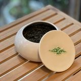  Men Trăng 03G (Bánh) - Hũ trà Mây Tròn gốm Tú Trần 