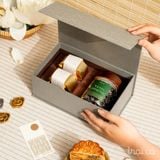  Men Trăng 02G (Bánh) - Hũ trà nắp gỗ 