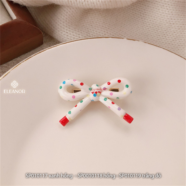  Kẹp tóc - SP010119 trắng đỏ 