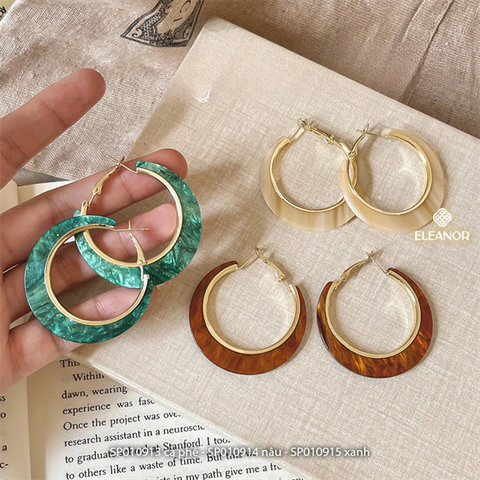  Bông tai - SP010915 màu xanh 