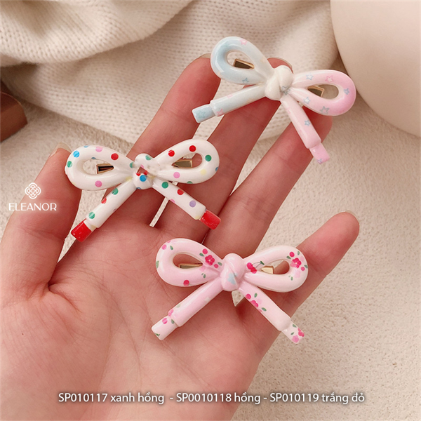  Kẹp tóc - SP010117 xanh hồng 