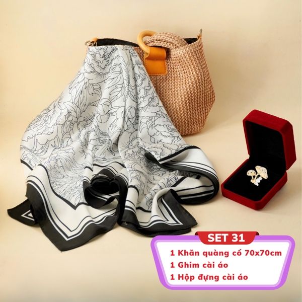  Set - SP011727 (Khăn 6987 + CA 9019 + Hộp 6784) 