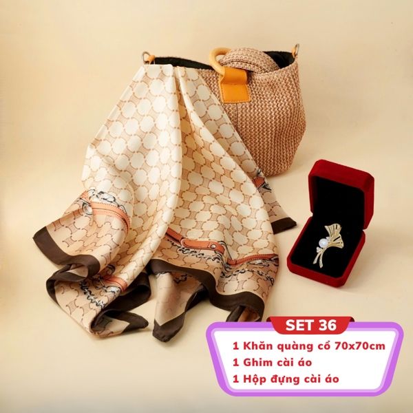  Set SP011723 - (Khăn 5782 + CA 8218 + Hộp 6784) 