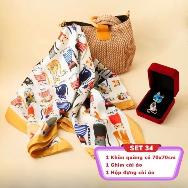  Set SP011725 - (Khăn 6916 + CA 8871 + Hộp 6784) 