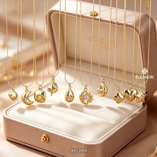  Dây chuyền - SP012099 mặt trăng + ngôi sao 