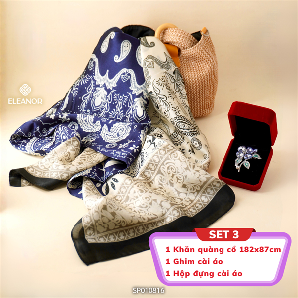  Set - SP010816 (Khăn 10591 + CA 10546 + Hộp 6784) 