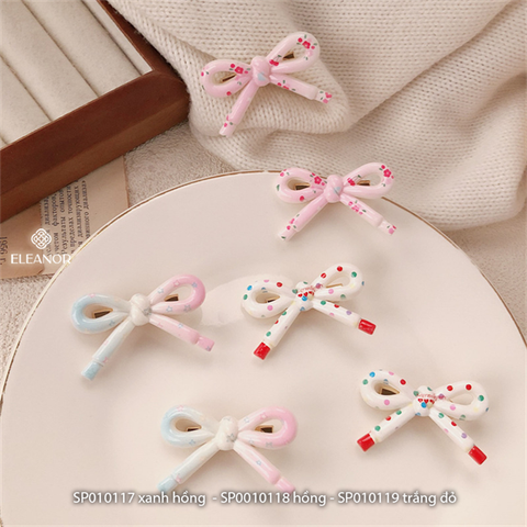  Kẹp tóc - SP010119 trắng đỏ 