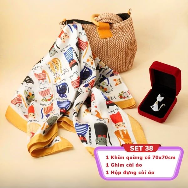  Set - SP011730 (Khăn 6916 + CA 11275 + Hộp 6784) 