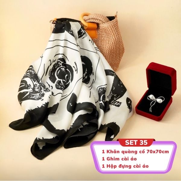  Set SP011724 - (Khăn 5515 + CA 8525 + Hộp 6784) 