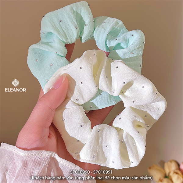  Cột tóc - Set 2 dây 11409 (1 xanh 10990 + 1 trắng 10991) 