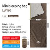 Túi ngủ mini siêu nhẹ LW180 Naturehike NH21MSD09